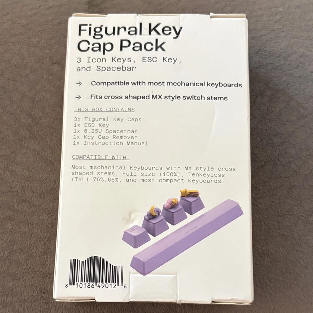 Purple Figural Key Cap Pack